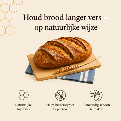 Broodzakken van Katoen en Bijenwas