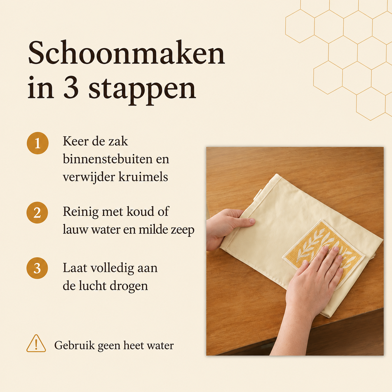 Broodzakken van Katoen en Bijenwas